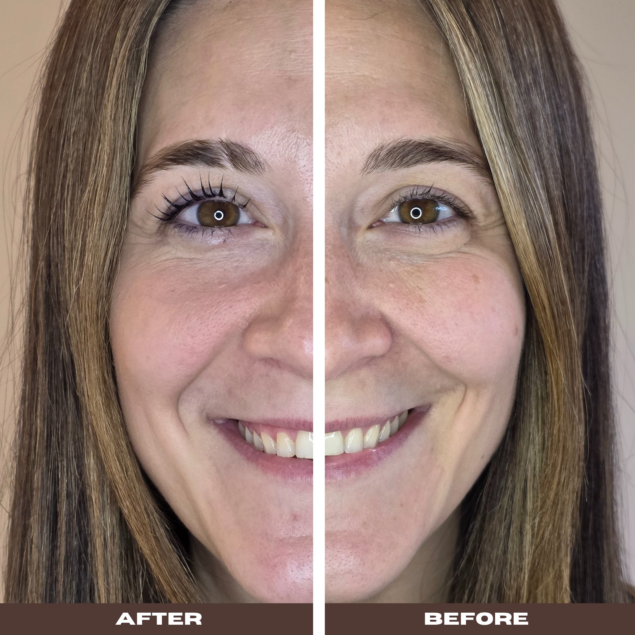 Before and after lash lift by WICC Beauty